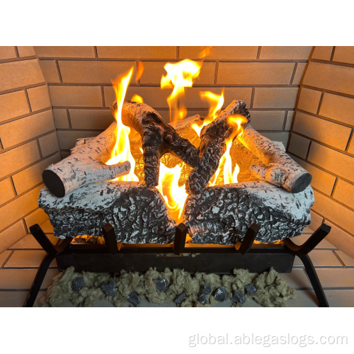 Outdoor Gas Logs ABLE Artificial Decoration for Outdoor Gas Logs Manufactory